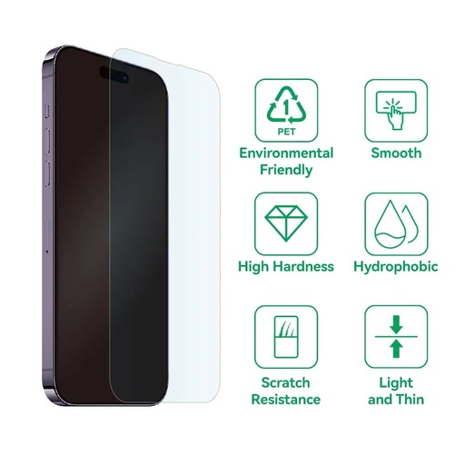 Apple iPhone 16 Pro Max Bestsuit 9h flexibilis üvegfólia (Átlátszó)