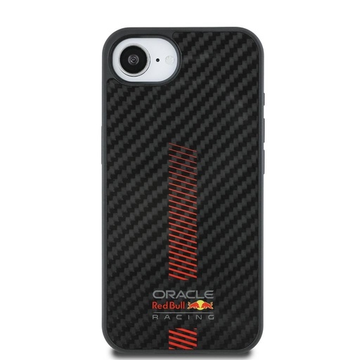 Apple iPhone 16e Red Bull Carbon Powerbar MagSafe tok (Fekete) – RBHMPSE424CFGSMK