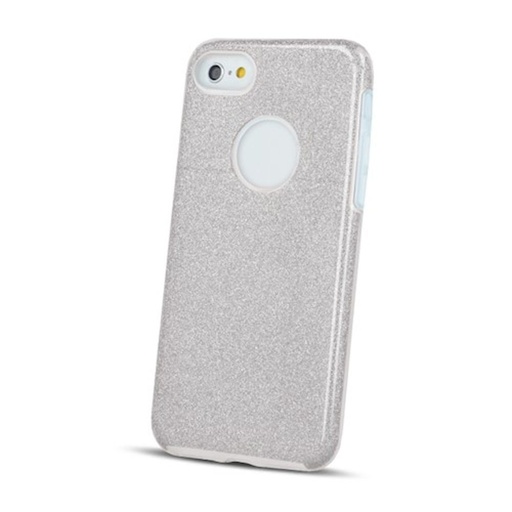 Apple iPhone 16e glitter 3in1 hátlap tok (Ezüst)