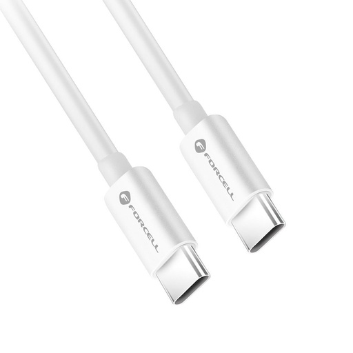 Forcell F-ENERGY C339 USB-C / USB-C kábel PD QC4.0 5A 100W (Fehér) - 3m