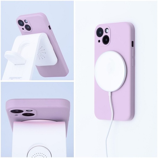 Apple iPhone 17 Pro Silicone mag cover magsafe hátlap tok (Rózsaszín)