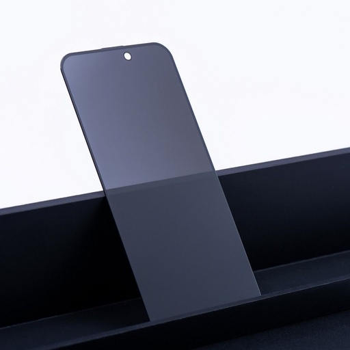 Apple iPhone 13 / 13 Pro / 14 / 16e OG Premium Privacy üvegfólia (Fekete)