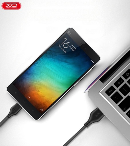 XO NB103 USB – USB-C kábel (Fekete) - 1,0 m - 2.1A