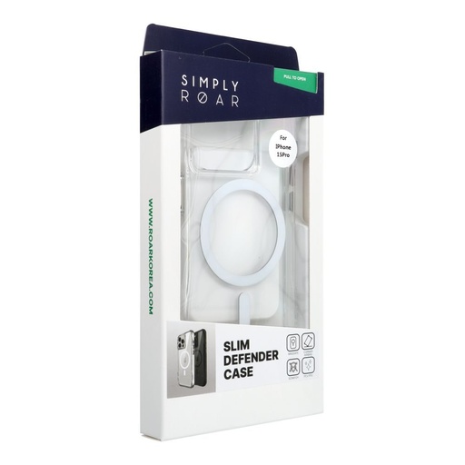 Apple iPhone 15 Pro ROAR Slim Defender MagSafe hátlap tok (Átlátszó)