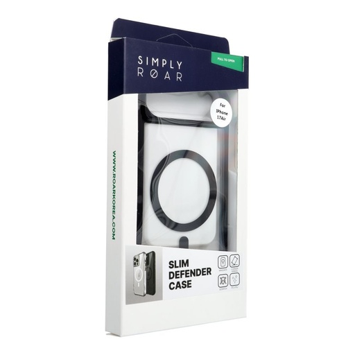 Apple iPhone 17 Air ROAR Slim Defender MagSafe hátlap tok (Fekete)