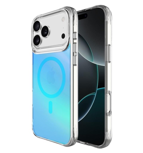 Apple iPhone 17 Pro Max TOKO Pure rainbow magsafe hátlap tok (Kék)