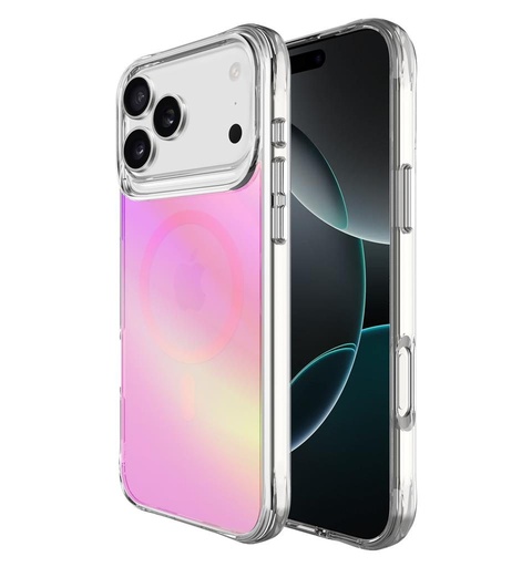 Apple iPhone 17 Pro TOKO Pure rainbow magsafe hátlap tok (Rózsaszín)