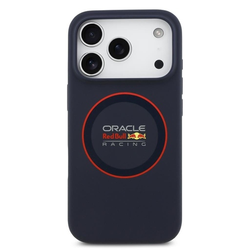 Red Bull Silicone Red Ring MagSafe tok iPhone 17 Pro (Sötétkék)