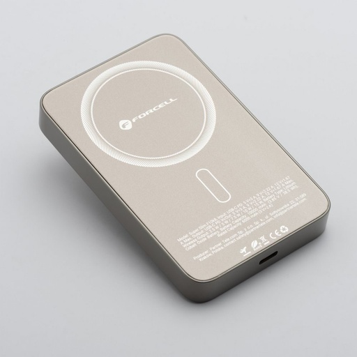 Forcell F-Energy SuperSlim F10K8 MagSafe power bank 15W 10000 mAh (Titánium Desert)