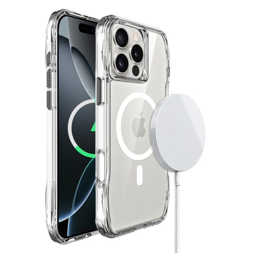 Apple iPhone 16 ROAR Slim Defender MagSafe hátlap tok (Átlátszó)