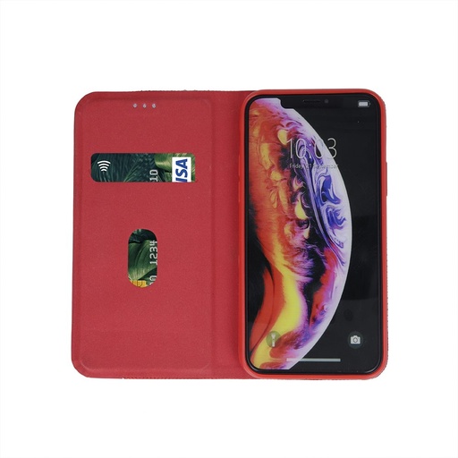 Huawei P40 Lite Smart Senso notesz tok (Piros)