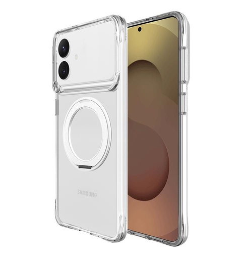 Samsung Galaxy S26 Plus TOKO Pure MagSafe 360 ring hátlap tok (Ezüst)