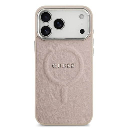 Guess PU Saffiano MagSafe iPhone 17 Pro Max (Rózsaszín)