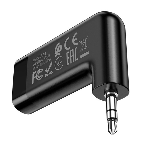 Hoco E53 bluetooth audio adapter, vezeték nélküli, LED állapotjelző , fekete