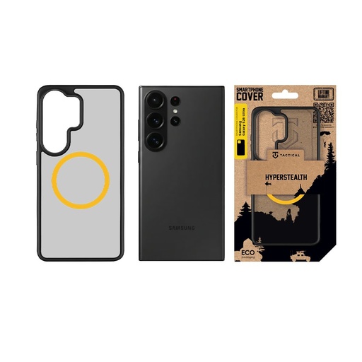 Samsung Galaxy S26 Ultra Tactical MagForce Hyperstealth 2.0 hátlap tok (Fekete-Sárga)