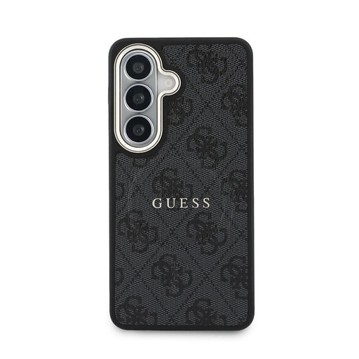 Guess PU Leather 4G Gold Frame Magnetic Samsung Galaxy S26 (Fekete)