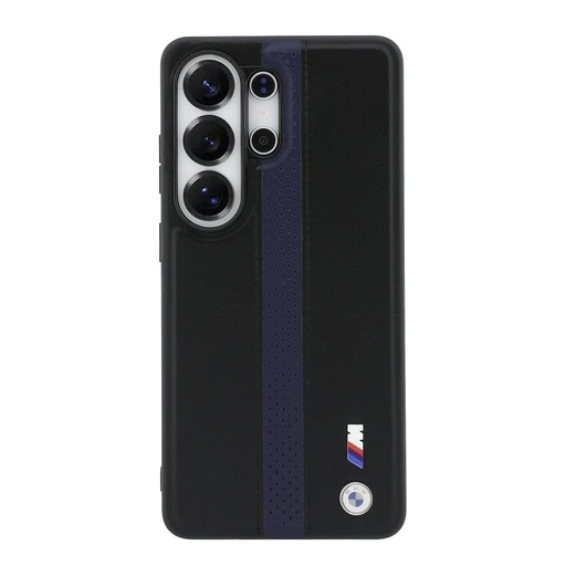 BMW M PU Leather Perforated Stripes and Metal Logo Magnetic Samsung Galaxy S26 Ultra (Kék)