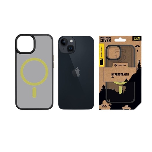 Apple iPhone 14 Tactical MagForce Hyperstealth 2.0 hátlap tok (Fekete - Sárga)
