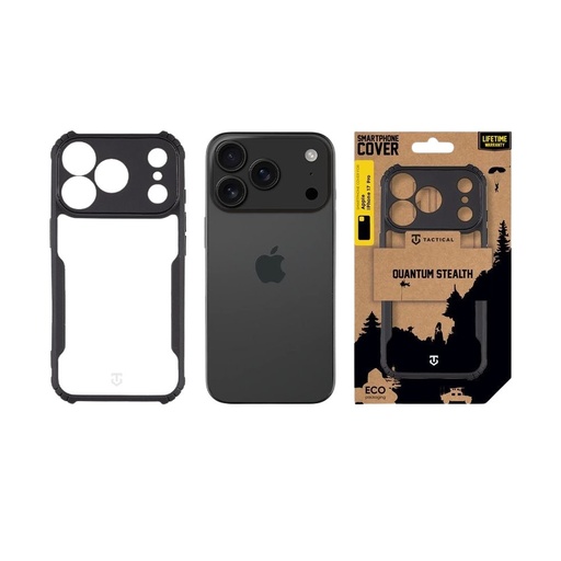 Apple iPhone 17 Pro Tactical Quantum Stealth tok (Fekete)