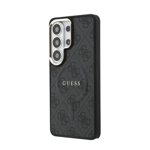 Guess PU Leather 4G Gold Frame Magnetic tok Samsung Galaxy S26 Ultra (Fekete) - GUHMS26LP4MSEGCK