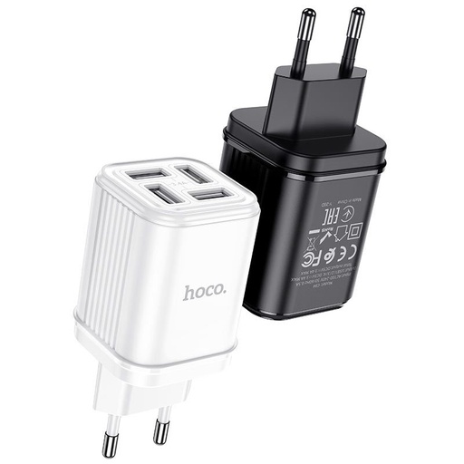 Hoco C84A hálózati töltő (4 USB port), 5V 3,4A, fehér