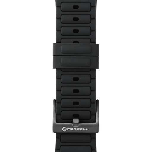 Forcell F-Design FA06 szilikon szíj Apple Watch 38 / 40 / 41 mm (Fekete)