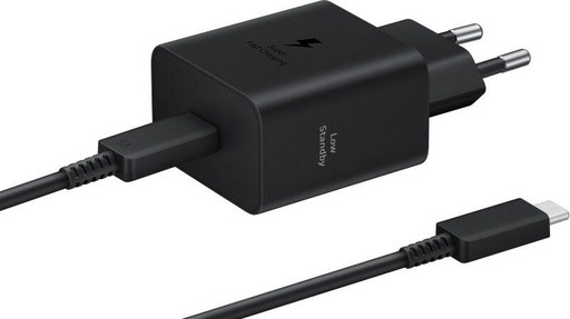Samsung PD USB-C hálózati gyorstöltő 45W + USB-C kábel (Fekete)