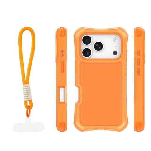 Apple iPhone 17 Pro SafePop hátlap tok (Narancssárga)
