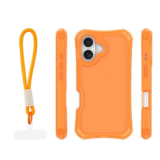 Apple iPhone 16 SafePop hátlap tok (Narancssárga)