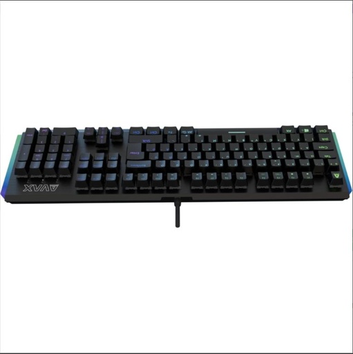 AVAX FS01 Full size mechanikus alumínium billentyűzet (Fekete/Szürke) - Vezetékes, Outemu red kapcsoló, magyar kiosztás