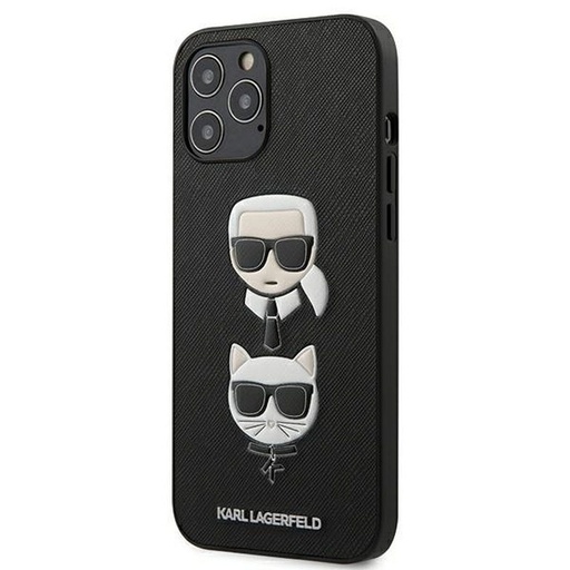 Apple iPhone 12 Pro Max Karl Lagerfeld Original tok (Fekete) – KLHCP12LSAKICKCBK