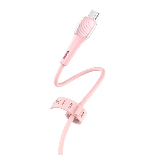 Hoco X49 microUSB kábel, 2.4A, 1M, pink