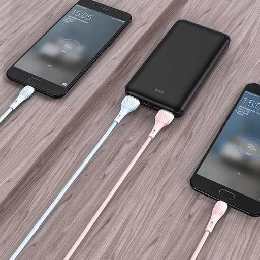 Hoco X49 microUSB kábel, 2.4A, 1M, kék