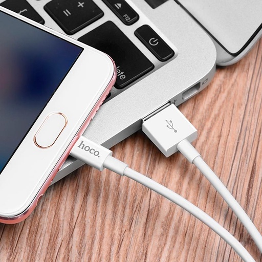 Hoco X23 microUSB kábel, 1M, fehér