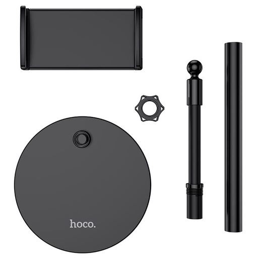 Hoco PH30 asztali telefon- és tablettartó állvány, fém, fekete