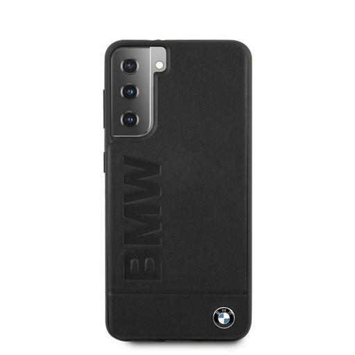 Samsung Galaxy S21 BMW faceplate prémium hátlap tok, fekete - BMHCS21SSLLBK