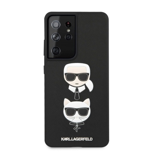 Samsung Galaxy S21+ Karl Lagerfeld Original tok (Fekete) – KLHCS21MSAKICKCBK