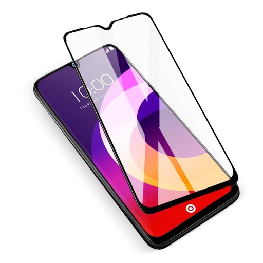 Huawei P30 Lite Kerámia üvegfólia, átlátszó (fekete keret)