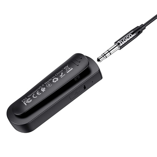 Hoco E52 audio adapter, fekete