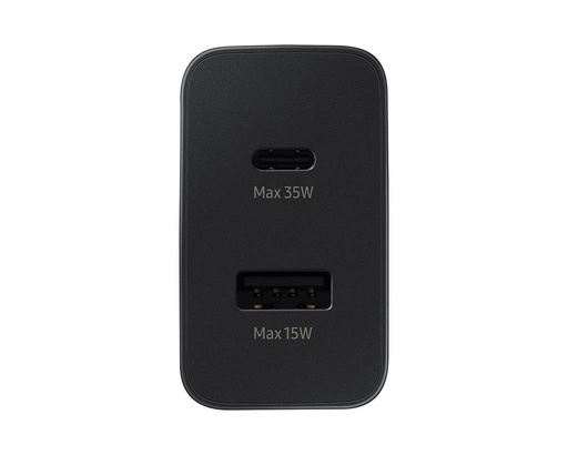Samsung dupla portos USB-C / USB-A hálózati töltő 35W (Fekete) – ECO csomagolás