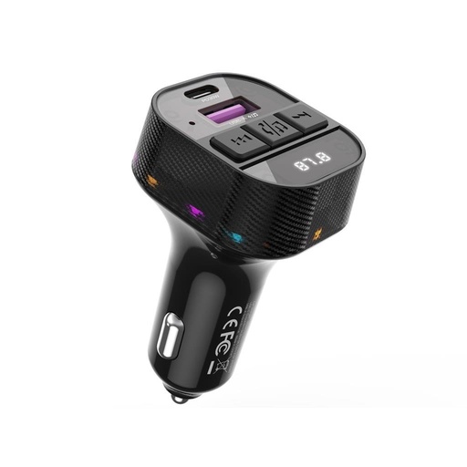 XO BCC17 FM transmitter 30W autós töltő (Fekete)