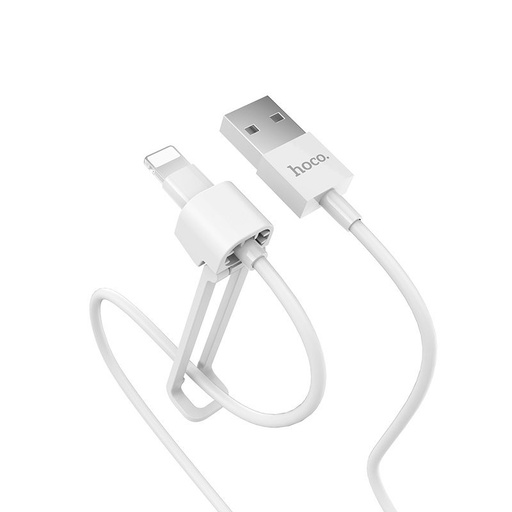 Hoco X31 lightning kábel, 2,1A, támasztóval, fehér