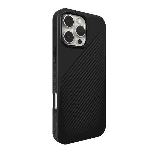 Apple iPhone 16 Pro Max ZAGG Luxe Snap MagSafe szilikon hátlap tok (Fekete)
