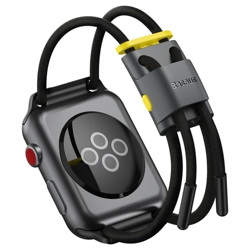 Apple Watch 6 40mm Baseus sportszíj, szürke - sárga - LBAPWA4-AGY
