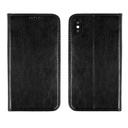 Huawei P20 eredeti bőr notesz tok (Fekete)