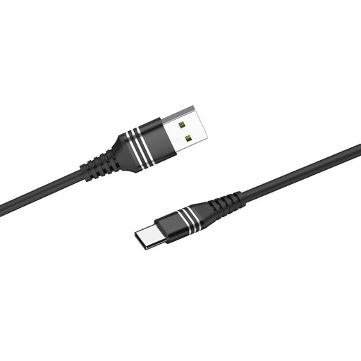 Hoco U46 type-C kábel, 1m, 2A, fekete