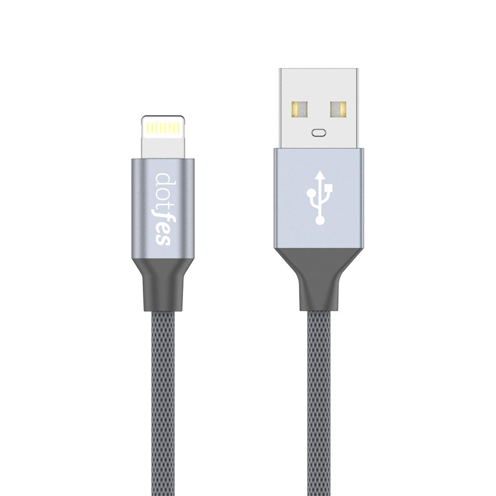 Dotfes A01F MFI engedéllyel lightning kábel, szürke