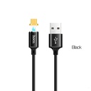 Hoco U28 1M mágneses microUSB kábel (mágneses töltővég), fekete