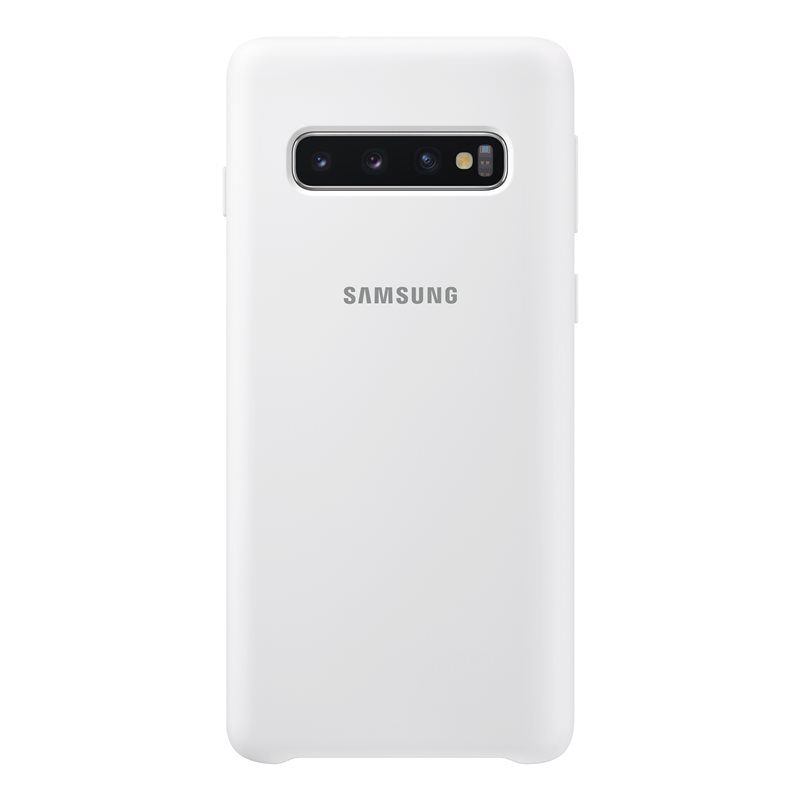 Samsung Galaxy S10 silicone cover gyári hátlap tok, fehér