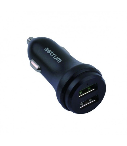 Astrum CC300 autós töltő (2xUSB port), QC 3.0, fekete